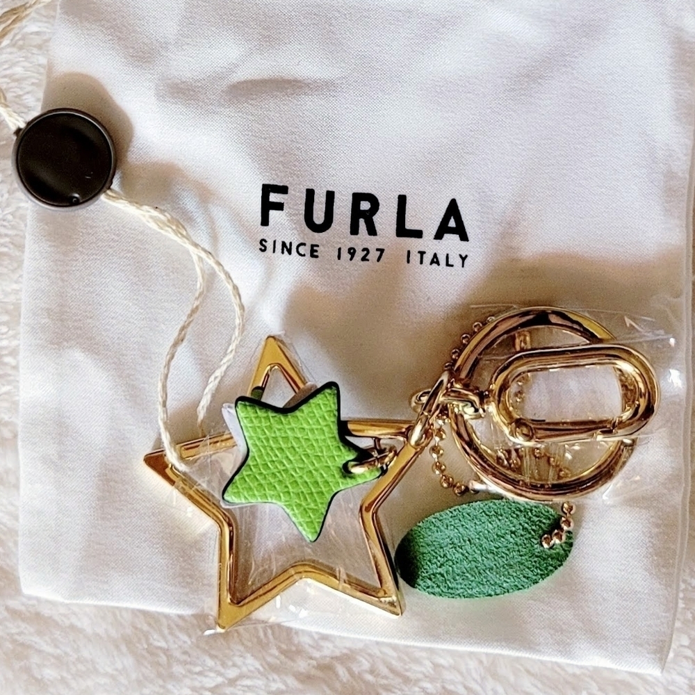 Furla Keychain Bag Charm Wasabi Star